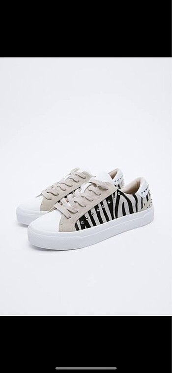 Zara zebra spor ayakkabı