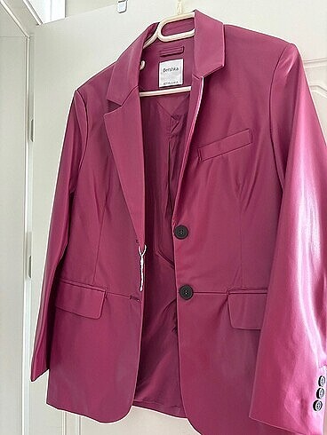 Bershka deri blazer ceket