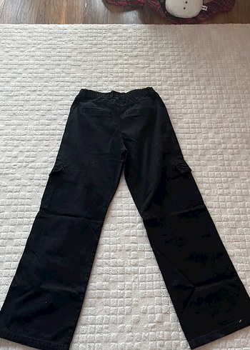 Kadın bershka Siyah kargo pantolon - Görsel 4