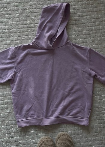 Mor Salaş Kadın Sweatshirt - Görsel 2