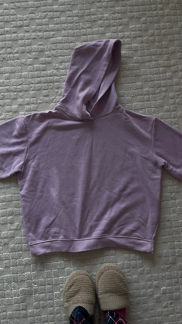 Mor Salaş Kadın Sweatshirt - Görsel 2