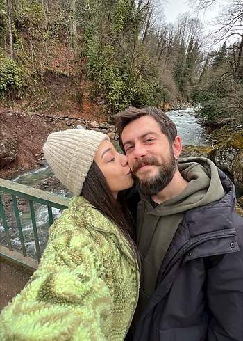 Pull&Bear Kadın Yeşil Bağlama Desenli Peluş Ceket - Görsel 6