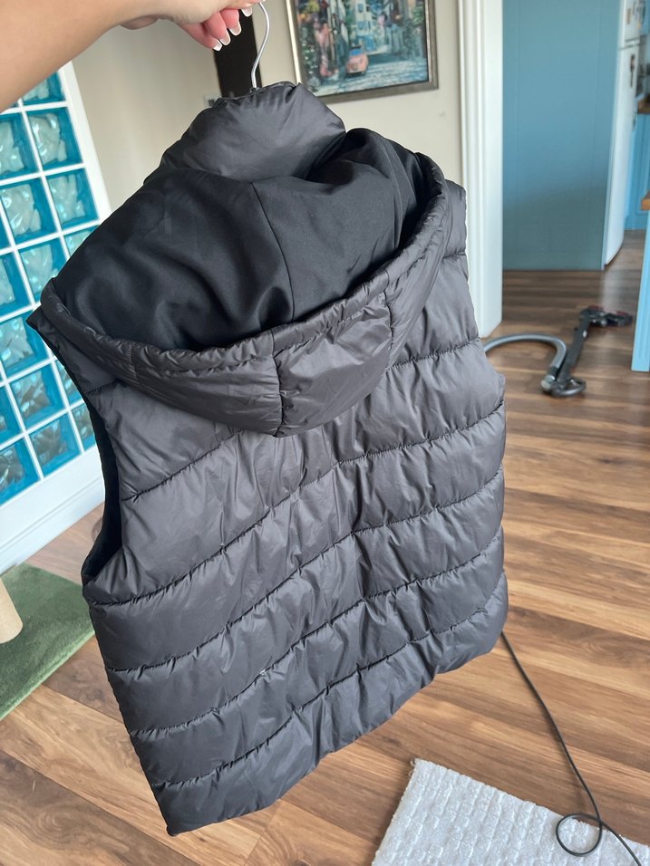 Zara Kadın Gri Fermuarlı Yumuşak Kumaşlı Şişme Yelek - Görsel 2