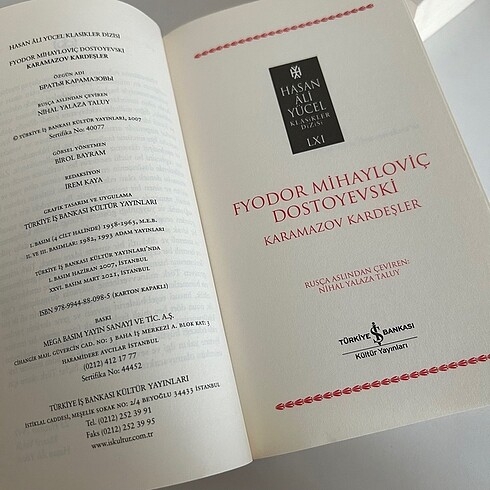  Beden Karamazov Kardeşler/ Dostoyevski