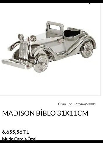  Beden MADISON BİBLO 31X11CM