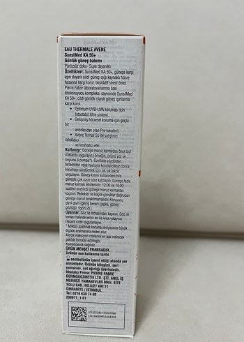 Avène SunsiMed KA SPF 50 Güneş Koruyucu - Görsel 4