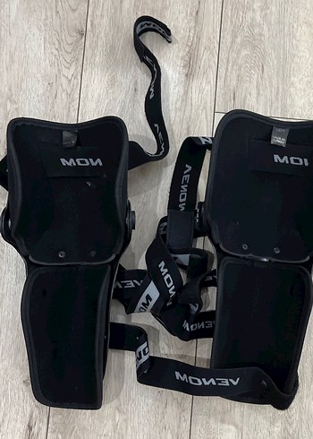 Siyah Motosiklet Dizlikleri Velcro Bantlı - Görsel 2