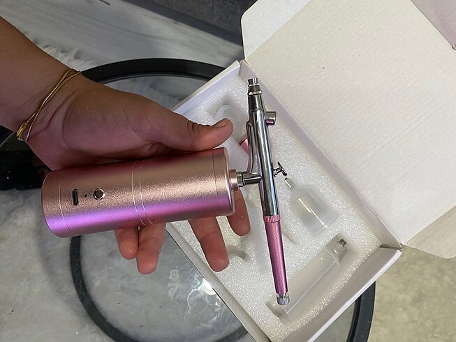 Ombre makinası protez tırnak airbrush