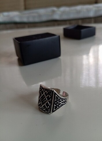 925 ayar Osmanlı motif yüzük