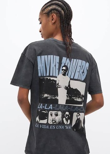 xs Beden gri Renk Pull&bear tshirt XS