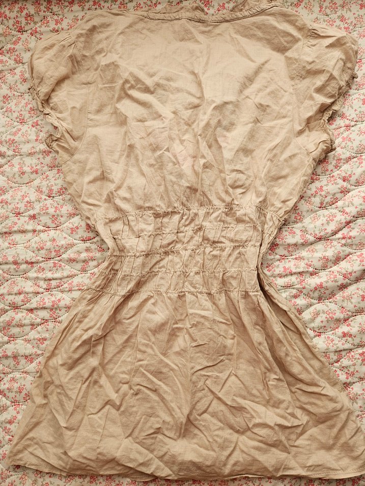 Nakışlı Bohem Keten tunik - Görsel 3