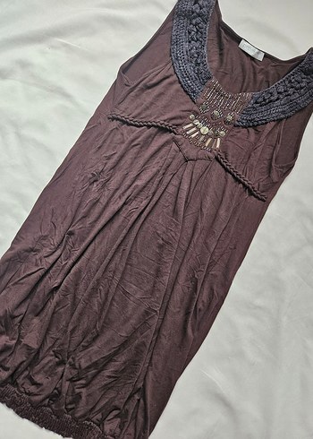 promod vintage mini elbise - Görsel 3