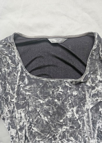 Marks&spencer kadife bluz - Görsel 4