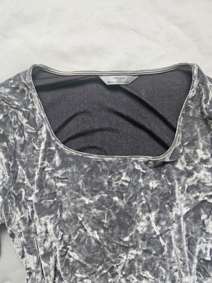 Marks&spencer kadife bluz - Görsel 4