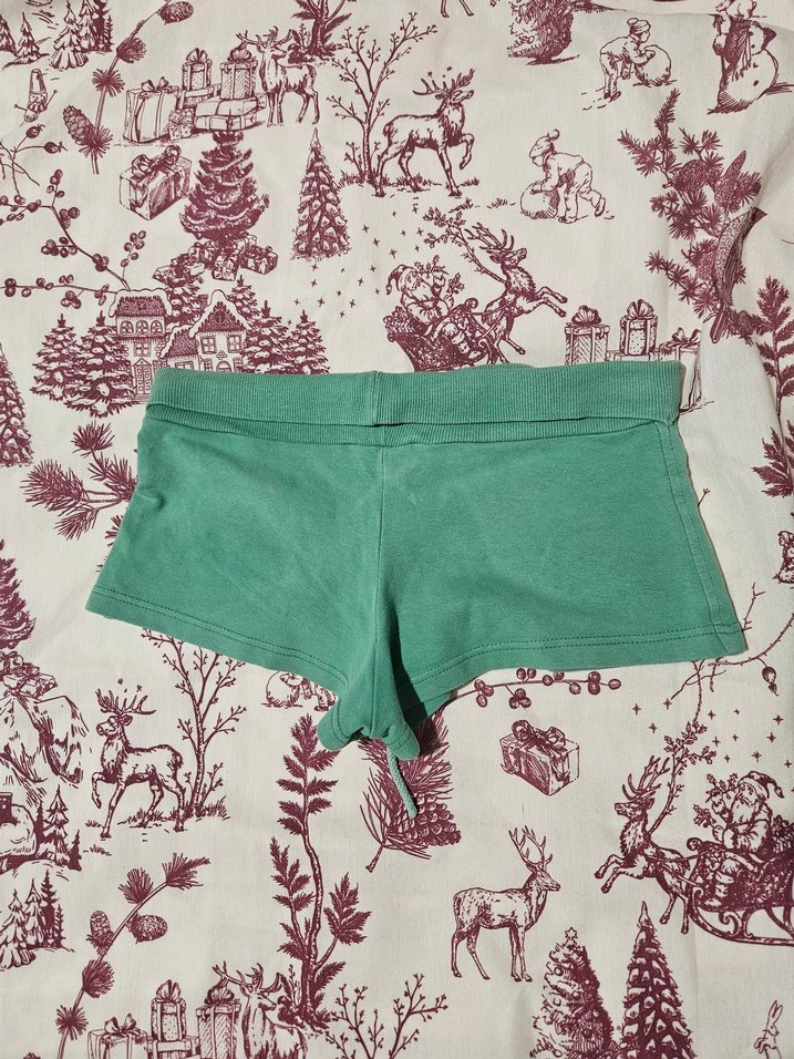 Yeşil Mini Şort Bohem Tarz - Görsel 4