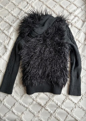 kürk detaylı gotik hırka - Görsel 6