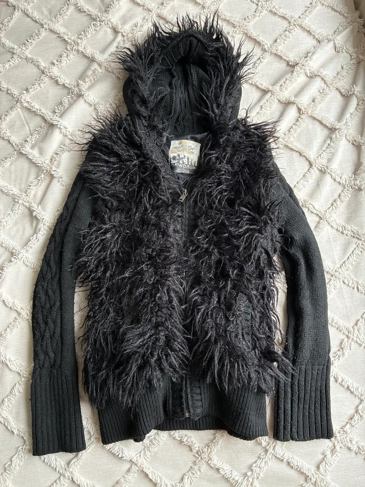 kürk detaylı gotik hırka - Görsel 2