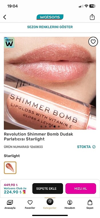 Beden çeşitli Renk revolution gloss