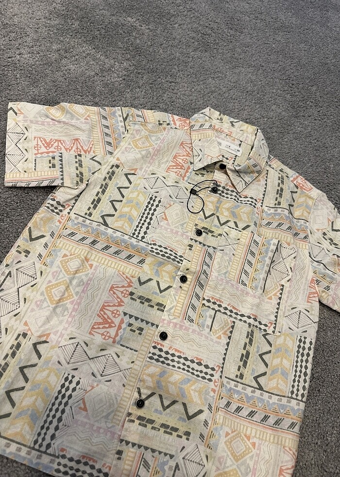 Zara Renkli Gömlek - Görsel 3