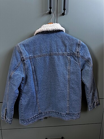 Çocuk kürklü kot ceket - Görsel 2