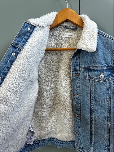 Çocuk kürklü kot ceket - Görsel 3