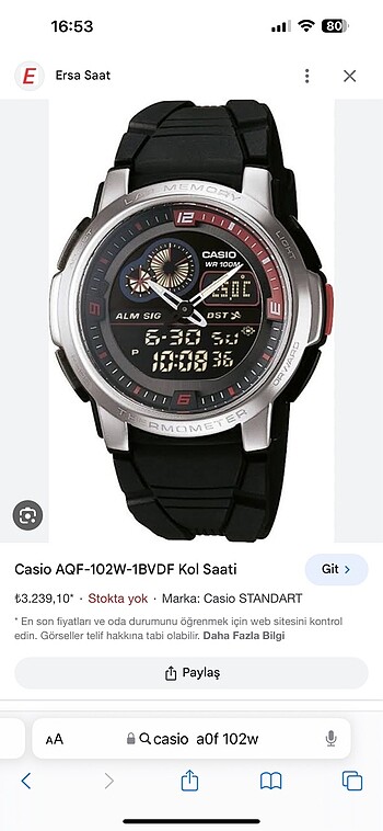 Casio saat