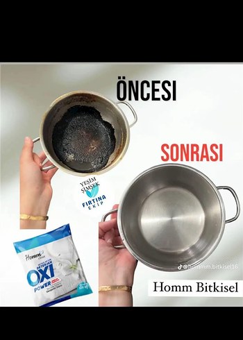 Beyaz-Gri Homm Bitkisel Tencere Temizleyici
