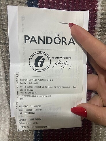 Beden gri Renk Pandora bileklik 18 cm