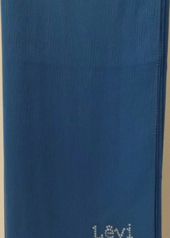 Kadın Mavi Levidor Şal - Görsel 4