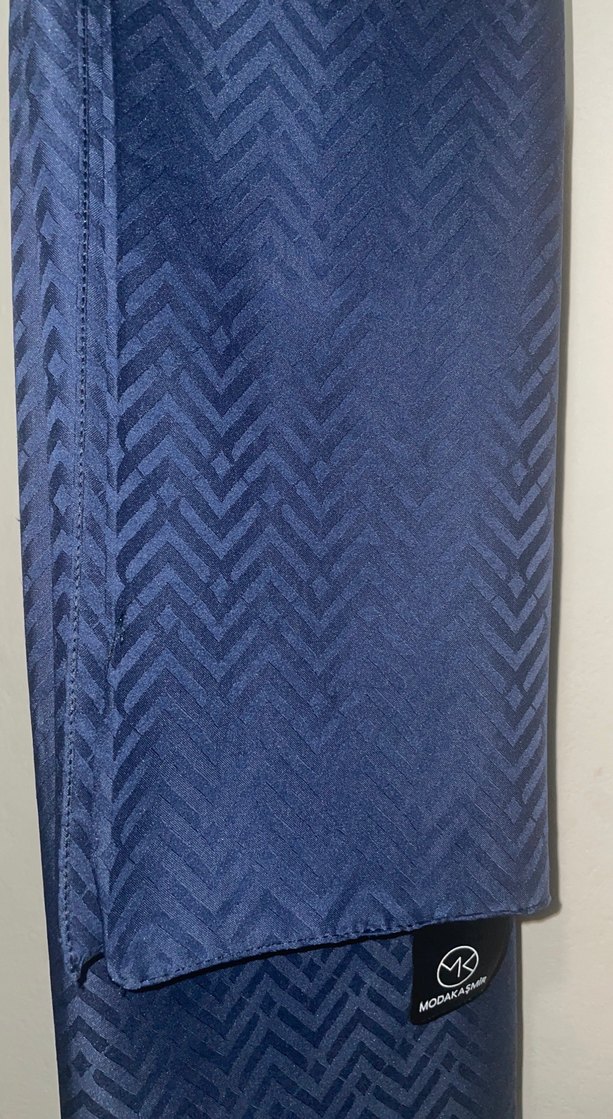 #Modakaşmir Lacivert şal - Görsel 2