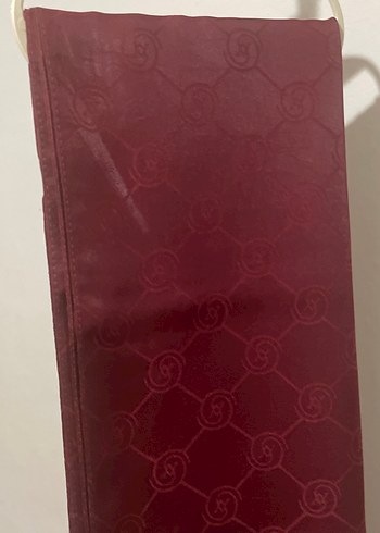 Bordo Kadın İpek Görünümlü Şal - Görsel 5