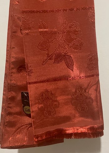 kiremit Parlak Kadın Şal - Görsel 2