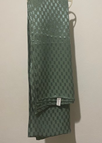 Yeşil Gri Pilili Kadın Şal LOSY - Görsel 4