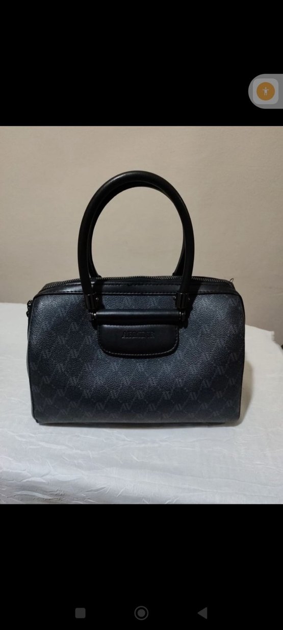 Armine Lacivert Deri Kadın Çanta - Görsel 2