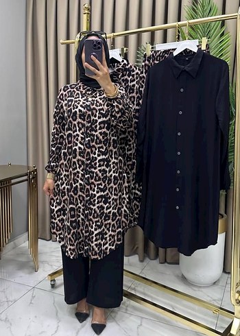 Mango Kahverengi Leopar Desenli Uzun Kadın Elbise