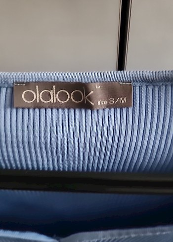 Mavi V Yakalı Kısa Triko Kadın Kazak - Görsel 2