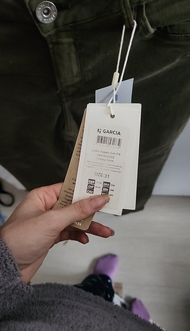 yeşil kadın Kot Pantolon - Görsel 3