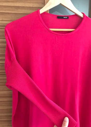 xl Beden İnvee merserize Fuşya Tunik