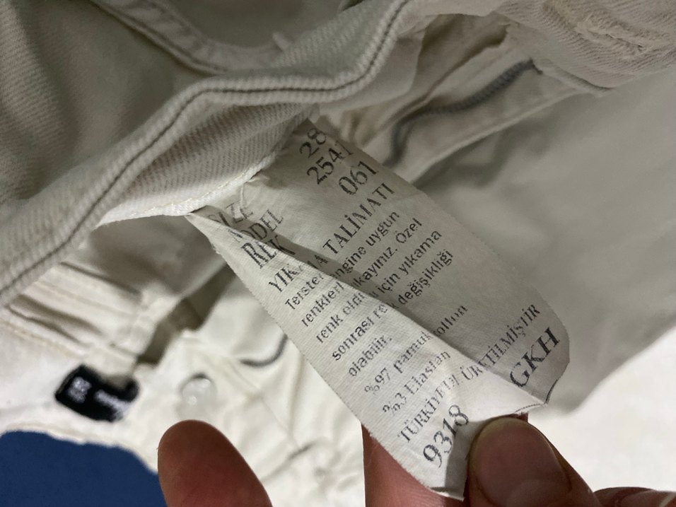 Kadın Beyaz Midi Pantolon Fermuarlı - Görsel 5