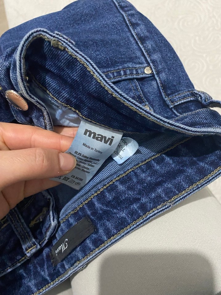 Kadın Lacivert Normal Kesim Jean - Görsel 3