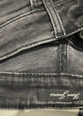 SiyahKadın Denim Normal Boy Kot - Görsel 3