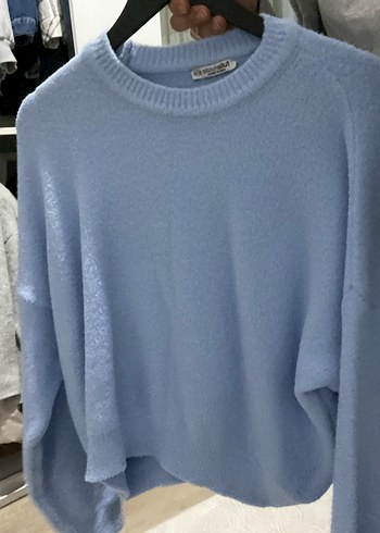 Mavi Kadın yumoş kazak - Görsel 3
