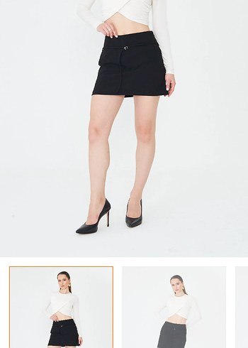 Etek görünümlü şort etek - Görsel 2