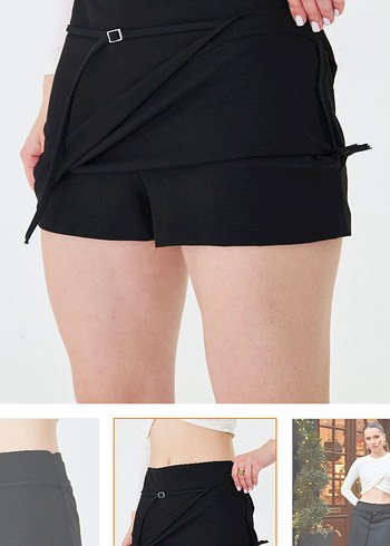 Etek görünümlü şort etek - Görsel 3