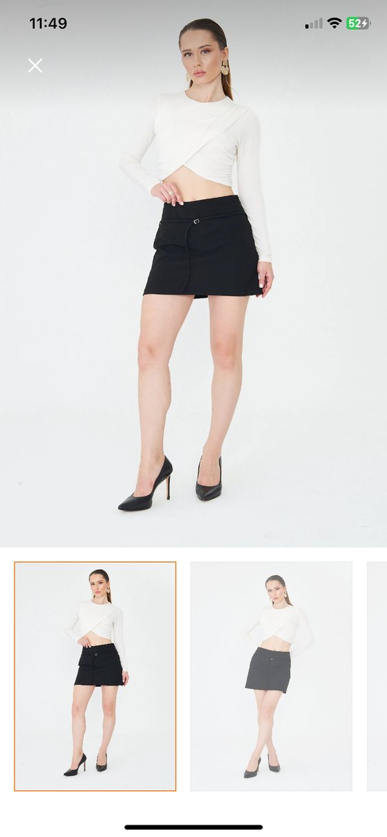 Etek görünümlü şort etek - Görsel 2