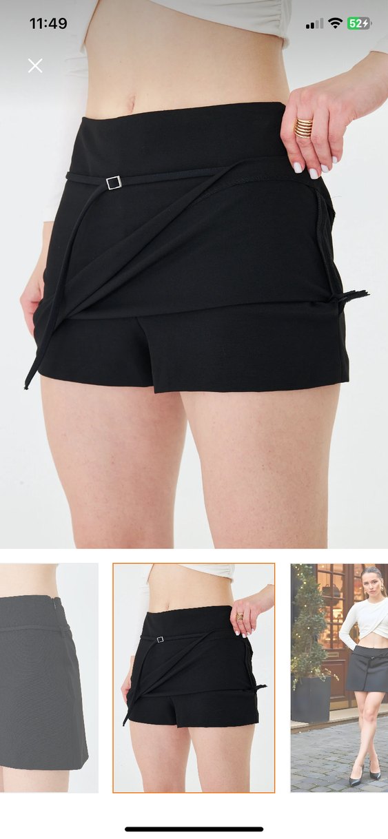 Etek görünümlü şort etek - Görsel 3