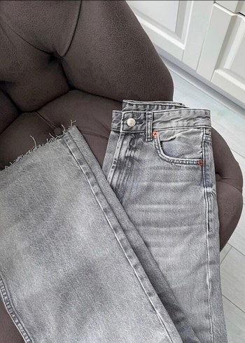 ZARA TRF HOGH- RISE WIDE LEG JEAN - Görsel 3