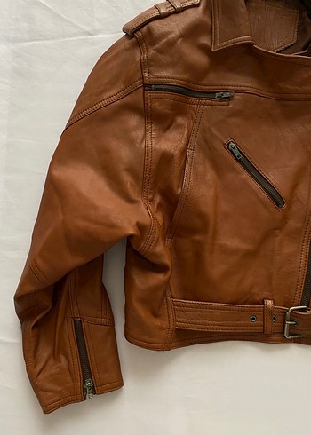 m Beden Yurtdışı ürünü vintage harika deri ceket