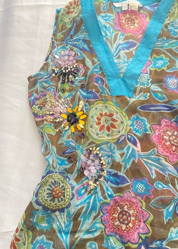 American Vintage Y2k vintage ipek boncuklu Zara bluz
