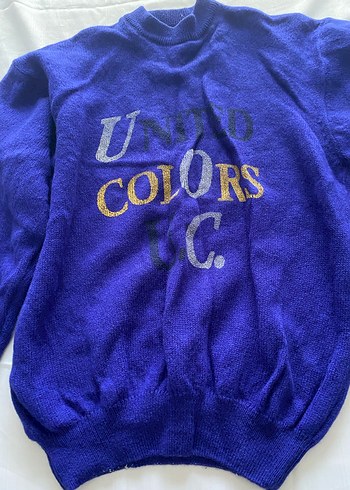 s Beden Vintage yün Benetton kazak